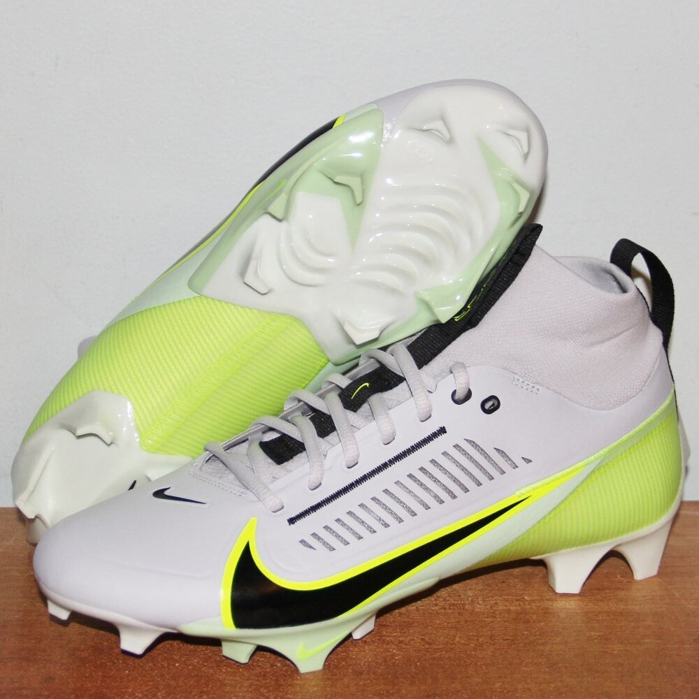 Nike Vapor Edge Pro 360 2 Football Cleats Men 10 DA5456-004 Platinum Vapor Green